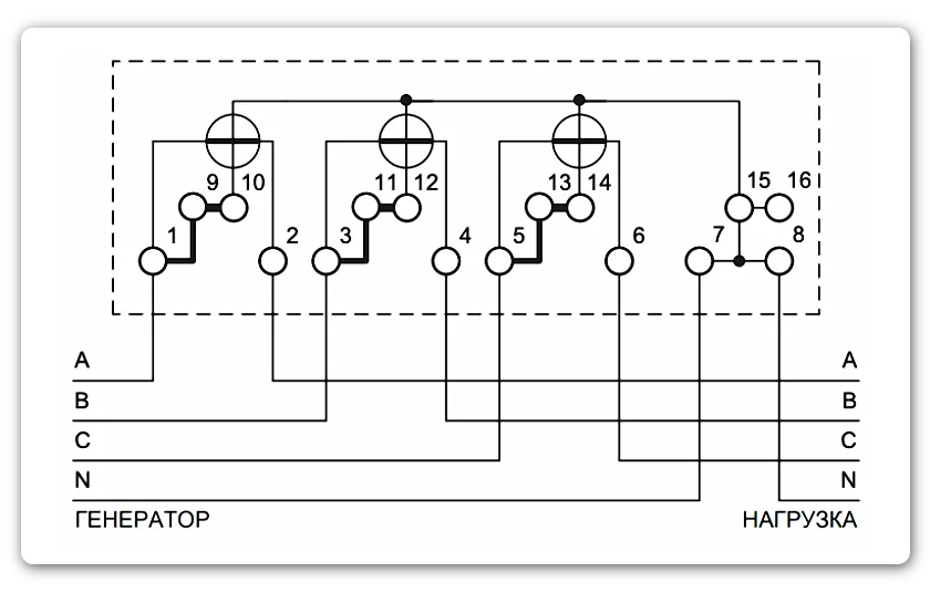 Схема прямого подключения счетчика Меркурий 230 АМ